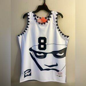 Black and White Graphic Tank Top Jersey